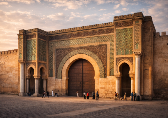 Bab Mansour, porte monumentale de la ville impériale de Meknès